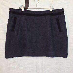 Joules Blue Tweed Mini Skirt Sz 12